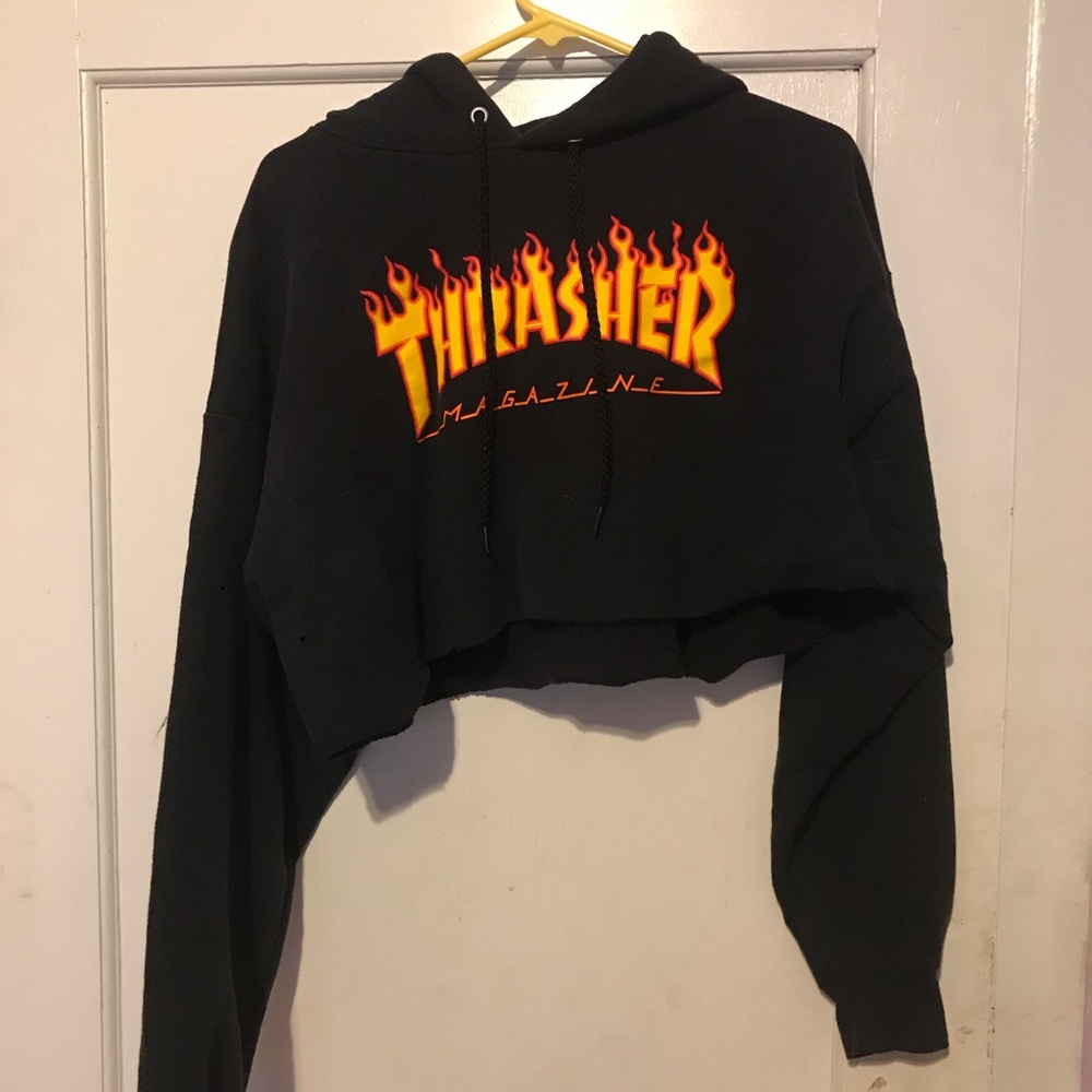 Thrasher cropped hoodie